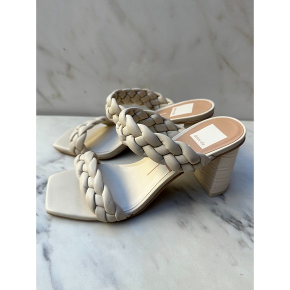 $140 NWOB Dolce Vita Women's PAILY Heeled Sandal, Ivory Stella, 8 - Picture 4 of 8